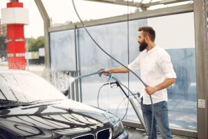 How to properly wash a car at a car wash?